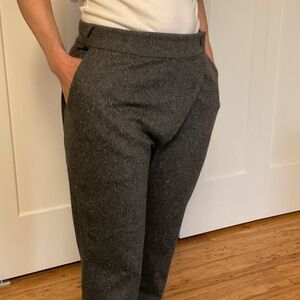 Unique Grey Wool Trousers by AryaSense on Etsy. Asymmetrical /Drop Crotch